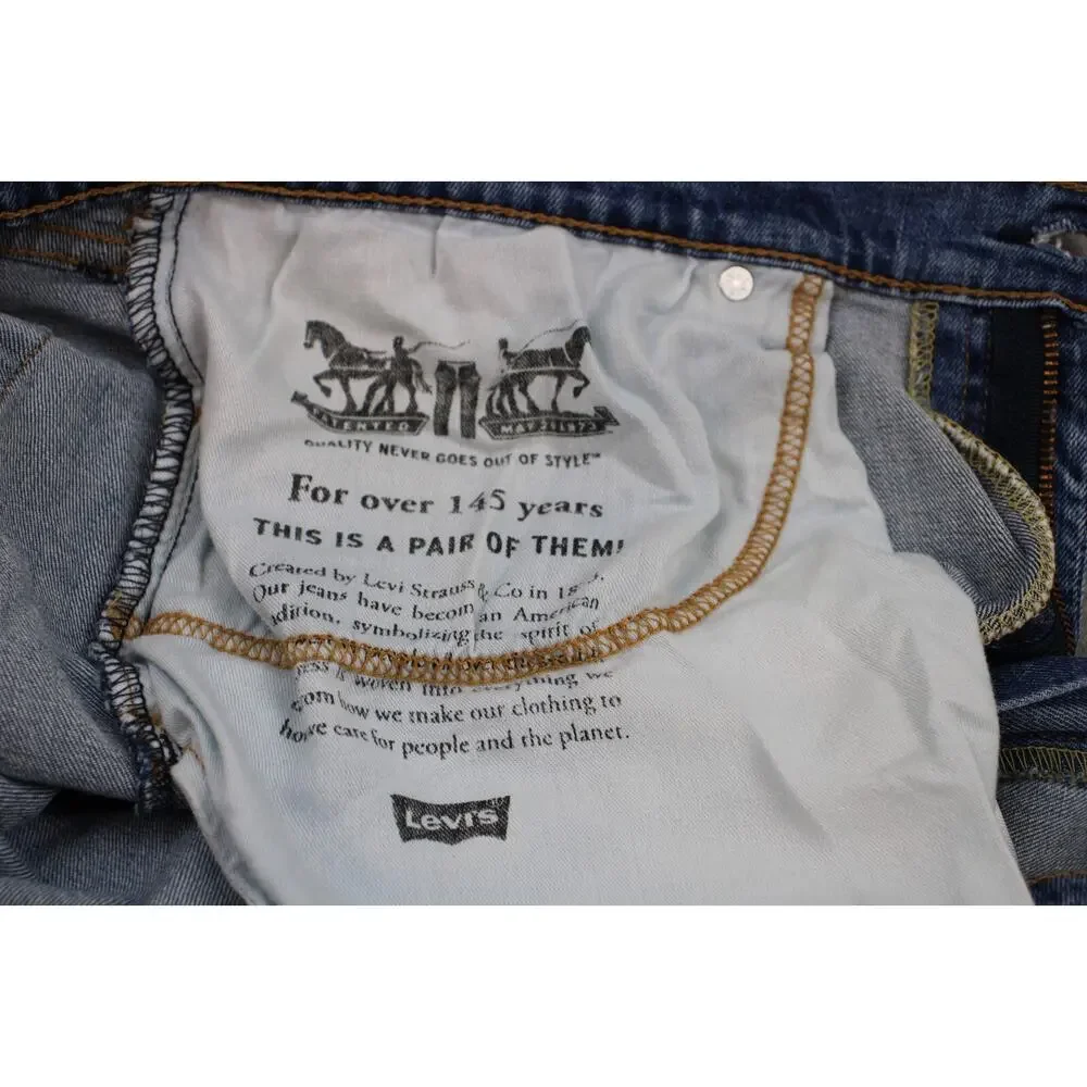 Levis Jeans‎ Mens Size W38 L32 Blue Denim 559 Relaxed Fit Straight Leg Mid Rise